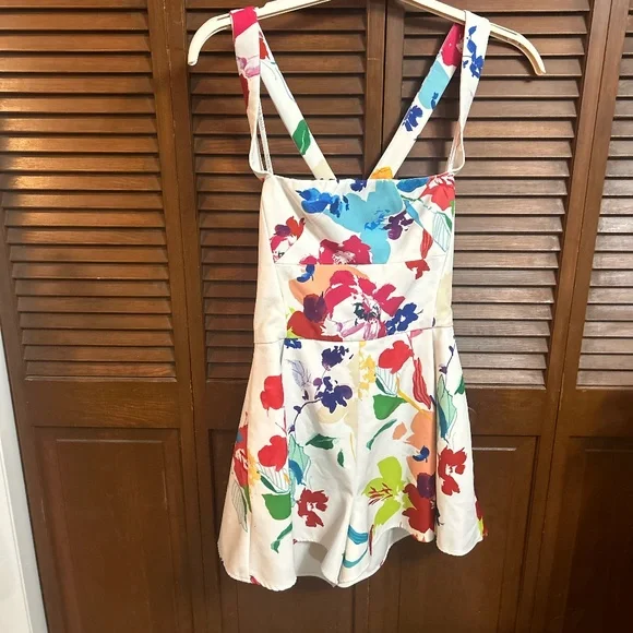 Black Halo Stretch Techno Emerson Romper - Picture 1 of 12